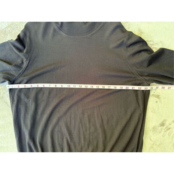 Boss Men’s Solid Black Knit Turtleneck Long Sleeve Pullover Sweater Size 3XL - Picture 2 of 8